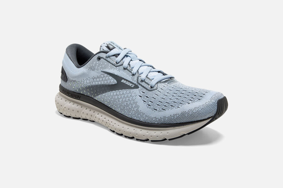 Brooks Glycerin 18 Road Running Shoes Womens Grey 471326-YIO